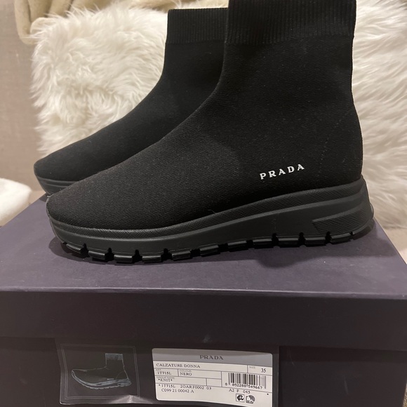 Prada Knit Sneaker - Picture 1 of 4